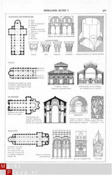 tekening Romaanse bouwkunst - 1