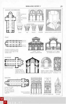 tekening Romaanse bouwkunst