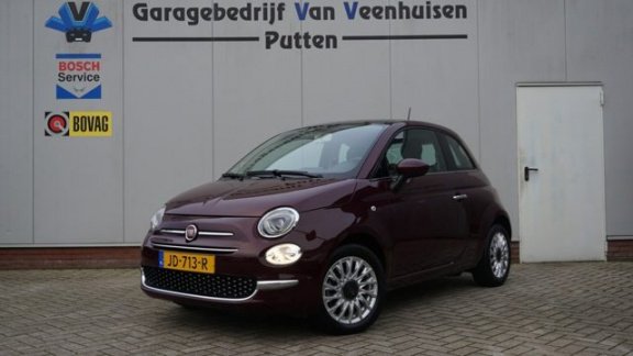 Fiat 500 - 1.2 69pk Lounge Pano.Dak Navi Led 16inch LM 1e Eigenaar NL auto 5439km *Bordeaux Metallic - 1