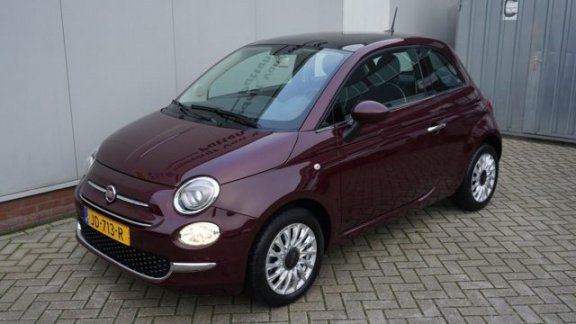 Fiat 500 - 1.2 69pk Lounge Pano.Dak Navi Led 16inch LM 1e Eigenaar NL auto 5439km *Bordeaux Metallic - 1