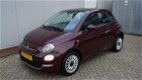 Fiat 500 - 1.2 69pk Lounge Pano.Dak Navi Led 16inch LM 1e Eigenaar NL auto 5439km *Bordeaux Metallic - 1 - Thumbnail