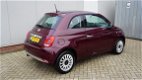 Fiat 500 - 1.2 69pk Lounge Pano.Dak Navi Led 16inch LM 1e Eigenaar NL auto 5439km *Bordeaux Metallic - 1 - Thumbnail