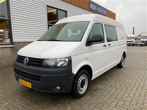 Volkswagen Transporter - 2.0 TDI 102pk L2H2 dubbel cabine 5 persoons / lease € 276 / dubbele schuifd - 1