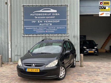 Peugeot 307 Break - 1.6-16V XT 2005 Zwart Airco Trekh APK NAP - 1