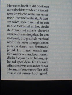 W.F. Hermans - De laatste roker - Grote Letter Boek - gebonden