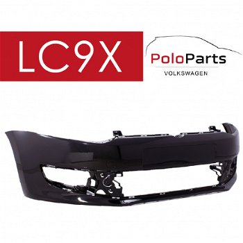 Voorbumper Volkswagen Polo (6R) DEEPBLACK (LC9X) - 1