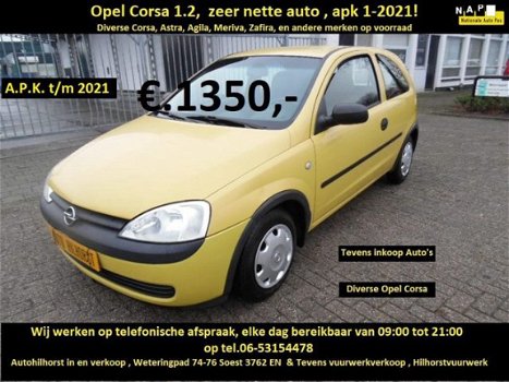 Opel Corsa - 1.2-16V , DIVERSE CORSA, ASTRA, AGILA, MERIVA, ZAFIRA, EN ANDERE MERKEN - 1