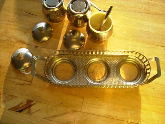 peper, zout en mosterdstelletje, jaren 70, vintage - Afbeelding 3