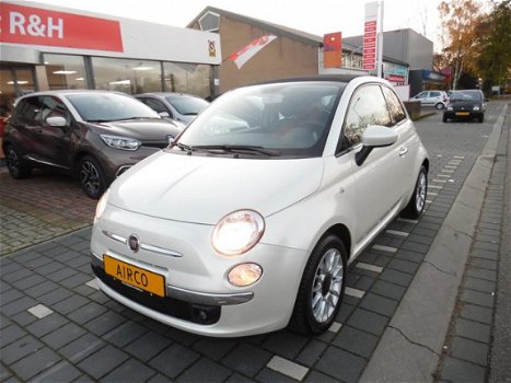Fiat 500 C - 1.2 Lounge parelmoer wit lounge uitvoering airco - 1