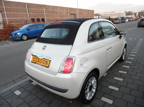 Fiat 500 C - 1.2 Lounge parelmoer wit lounge uitvoering airco - 1