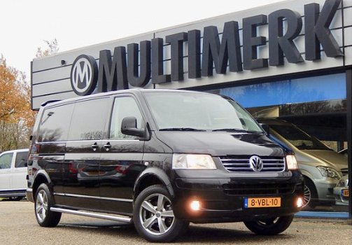 Volkswagen Transporter - 2.5 TDI 130PK LANG LUXE DUBBELE CABINE, LEDER, AIRCO, LICHTMETALEN VELGEN - 1