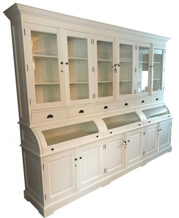 Buffetkast white wash 300cm breed bolle kleppen te koop incl bezorgen - nr. 1