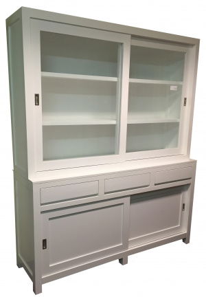 Kast design strak white wash schuifdeuren vanaf 1.050,00 - Afbeelding 2