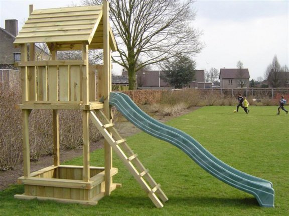 Speeltoestel Speelhuis Speeltoren Schommel Glijbaan - Afbeelding 3