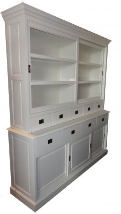 Buffetkast Maarn wit - wit 200 x 50/40 x 220cm - nr. 1