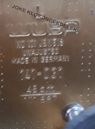 === Uurwerk = Warmink 141-031 = gebruikt === 41316 - Afbeelding 6
