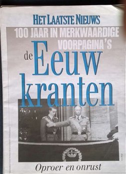 Krant HLN - Een Eeuw kranten 100 jaar voorpagina's - 2