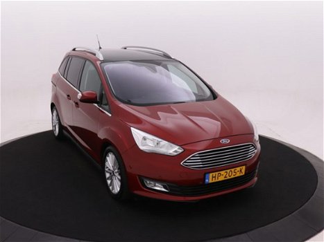 Ford Grand C-Max - 1.5 150pk Titanium 7 pers. | Vol Leder | Pano Dak | Trekhaak | - 1