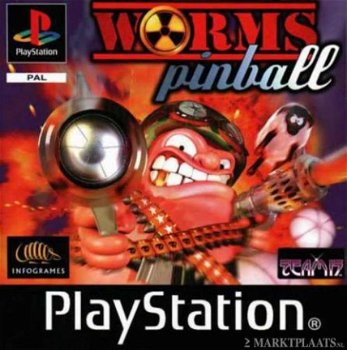 playstation 1 ps1 worms pinball - 1