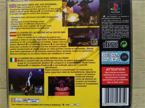 Playstation 1 ps1 Beast Wars Transformers - 3