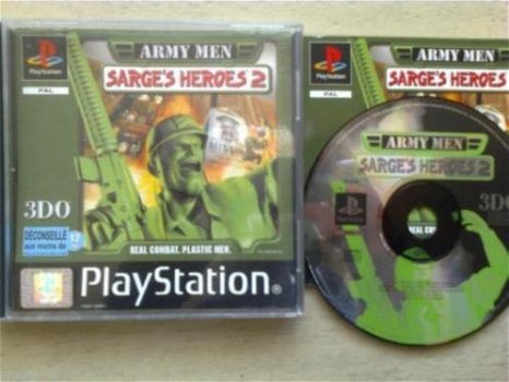 Playstation 1 ps1 army men sarge's heroes 2 - 1