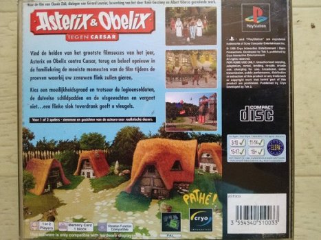 Playstation 1 ps1 asterix & obelix tegen caesar - 3