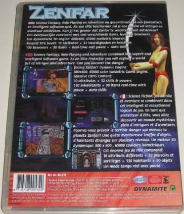 PC Game *** ZENFAR *** Science Fantasy RolePlaying Adventure - Afbeelding 2