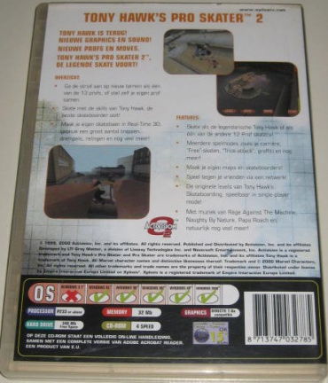 PC Game *** TONY HAWK'S *** Pro Skater 2 - Afbeelding 2