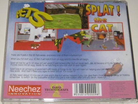 PC Game *** SPLAT! THE CAT *** Have Fun with 3D Pets - Afbeelding 2