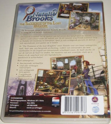 PC Game Denda *** NATALIE BROOKS *** Treasures Lost Kingdom - Afbeelding 2