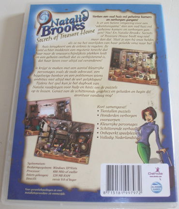 PC Game Denda *** NATALIE BROOKS *** Secrets of Treasure House - Afbeelding 2