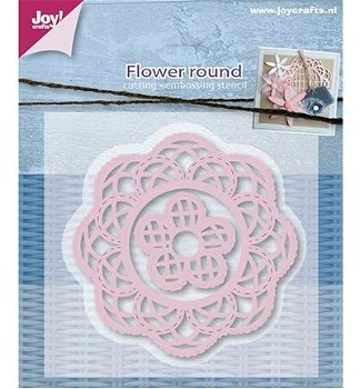 JoyCrafts, Snijmal - Flower Round ; 6002/0595 - 1