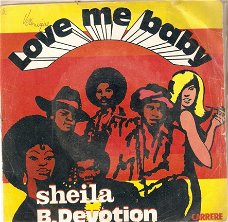 singel Sheila & B.Devotion - Love me baby / instrumental