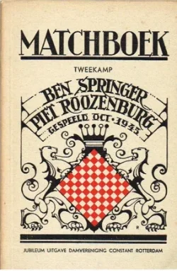 Matchboek tweekamp Ben Springer-Piet Roozenburg 1945