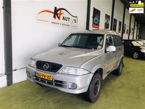 SsangYong Musso - 2.9 TDL hoog AUTOMAAT/AIRCO/ELEK.RAMEN.SPIEGELS/TREKHAAK/ENZ - 1