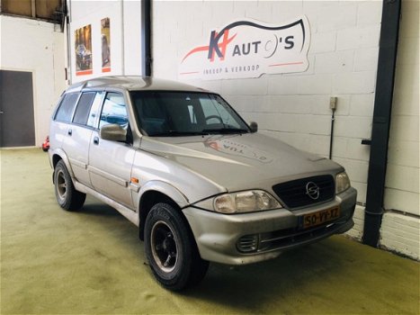 SsangYong Musso - 2.9 TDL hoog AUTOMAAT/AIRCO/ELEK.RAMEN.SPIEGELS/TREKHAAK/ENZ - 1