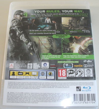PS3 Game *** SPLINTER CELL BLACKLIST *** Tom Clansy - Afbeelding 2