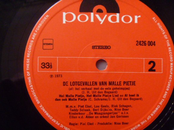 De lotgevallen van Malle Pietje - (uit Swiebertje) - KinderLP - Afbeelding 5