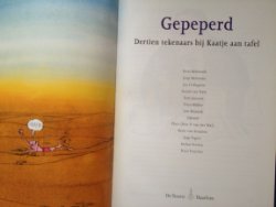 Gepeperd - Dertien kunstenaars bij Kaatje aan tafel - gebonden