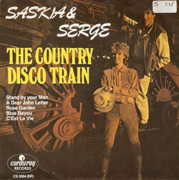 singel Saskia en Serge - The country disco train / Goodbye las vegas - 1