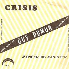 singel Guy Dumon - Crisis / Meneer de minister