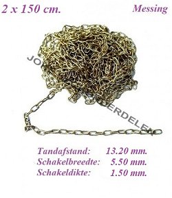 === 2 Klok ketting = gebruikt === 41336