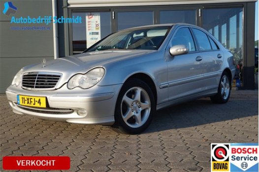 Mercedes-Benz C-klasse - 200 K. Elegance Sedan Automaat Airco Clima Cruise Controle Youngtimer - 1