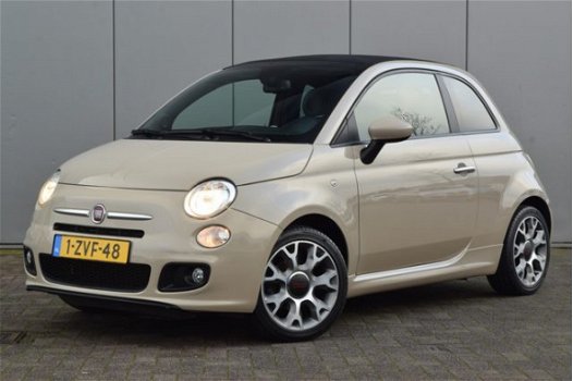 Fiat 500 C - 0.9 TwinAir Turbo 500S Clima Airco Sportstoelen Interscope Sound - 1