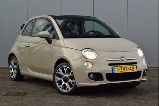 Fiat 500 C - 0.9 TwinAir Turbo 500S Clima Airco Sportstoelen Interscope Sound - 1