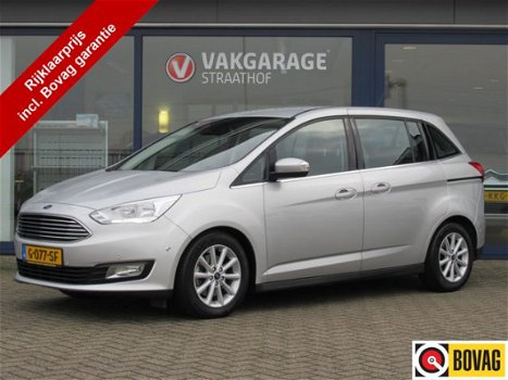 Ford Grand C-Max - 1.0 Titanium 7p. Navigatie / Climate Control / 17'' LMV / Parkeersensoren V + A - 1