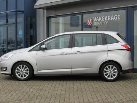 Ford Grand C-Max - 1.0 Titanium 7p. Navigatie / Climate Control / 17'' LMV / Parkeersensoren V + A - 1