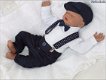 NIEUW baby kostuumpje bruidsjonker pakje doop kleding bretels Compleet - 3 - Thumbnail