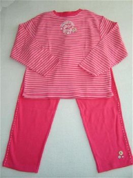 NIEUWE Stoere Meisjes Tricot PYJAMA maat 128 - 2