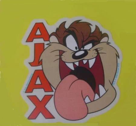 Sticker Ajax Amsterdam(Tasmaniam devil Looney tunes) - nr. 1